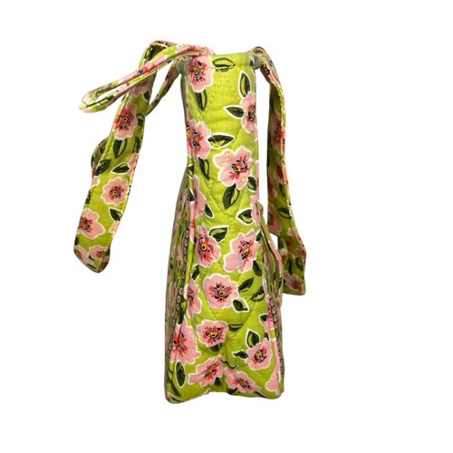 Maggi B 2 Piece Tote & Wallet Set French Country Rose Blossom Pink Green Quilted - Picture 5 of 15