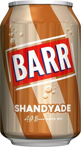 Barr Shandyade Fizzy Drink Cans 24x330ml - Non-Alcoholic & Alcohol-Free UK - Picture 2 of 3