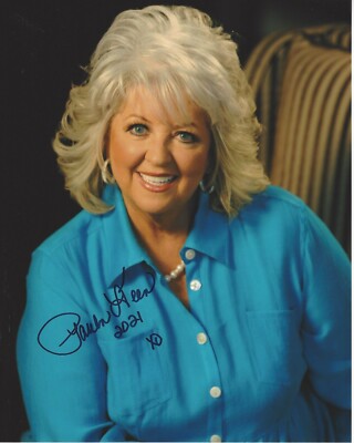 PAULA DEEN SIGNED AUTHENTIC 8x10 PHOTO D w/COA SOUTHERN HOME COOKING