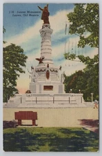 1949 Postcard Juarez Monument Old Mexico