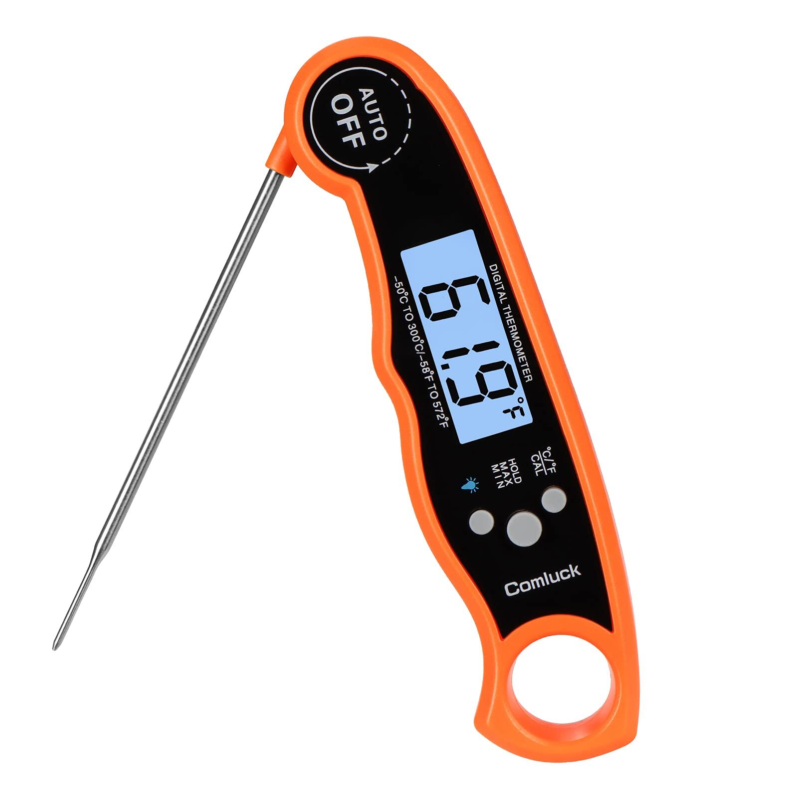 Instant Read Meat Thermometer - CA001 Digital Oven Cooking Food Min Max Therm...