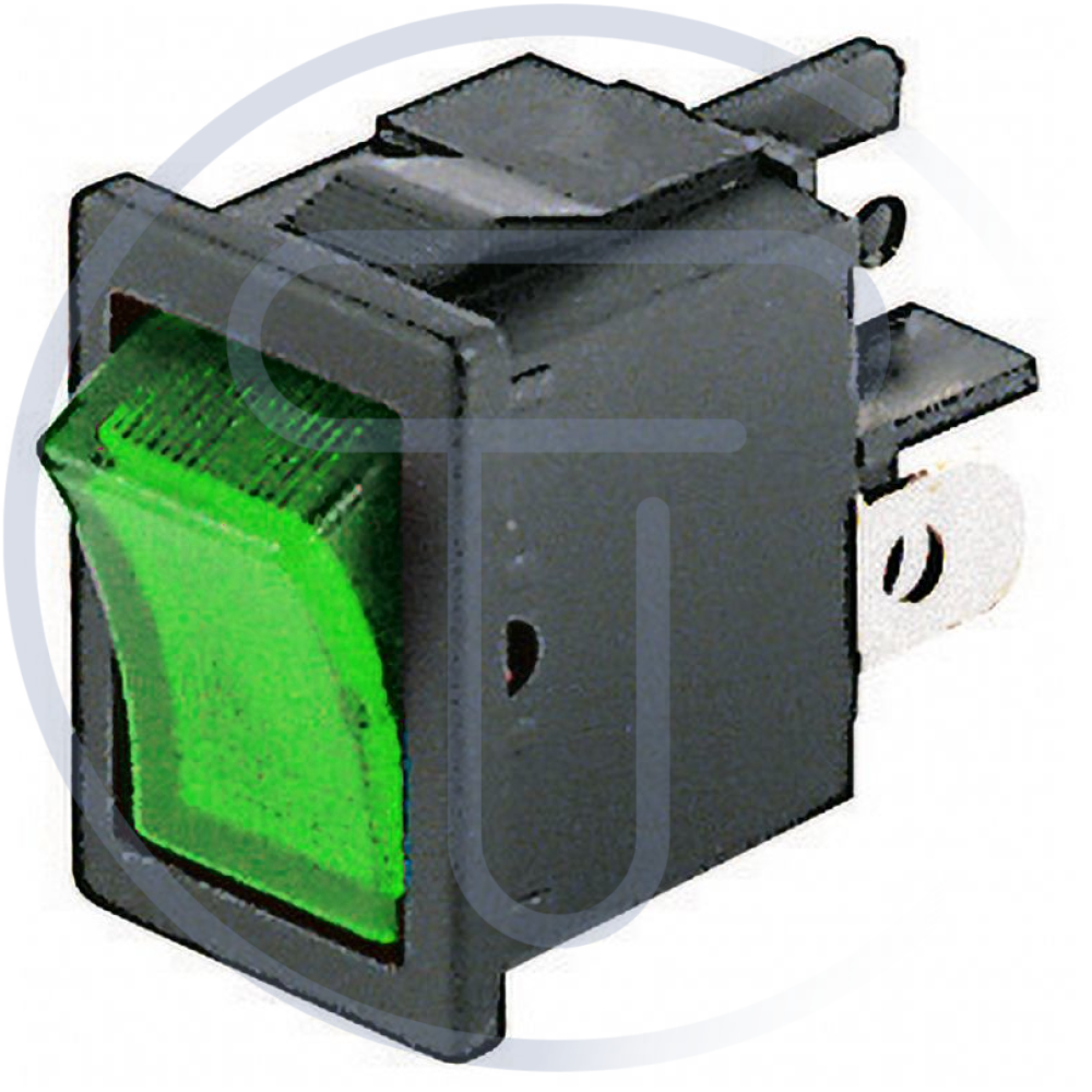 5 Pz. INTERRUTTORE Bilanciere DEVIATORE Bipolare LUMINOSO GIALLO 16A 220V - Foto 10