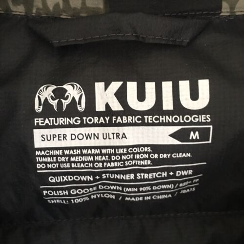 Chaqueta Kuiu Super Down Ultra Para Hombre Mediana Camuflada Verde 850+ Fill Power DWR QuixDown - Imagen 4 de 10