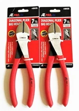 2 ATE PRO 7-1/2" WIDE HEAD DIAGONAL CUTTERS WIRE CUTTING PLIERS DYKES NOSE 30125