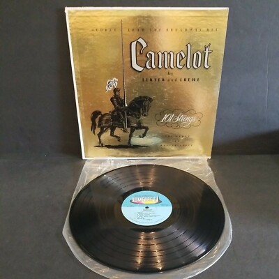 SCORES FROM THE BROADWAY HIT CAMELOT  BY LERNER AND LOEWE LP VINYL EXCEL. TESTED