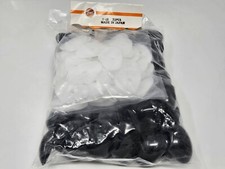 Bulk VTG Zim's Black D-Type Triangle Plastic Animal Dog Nose 48mm Large Craft