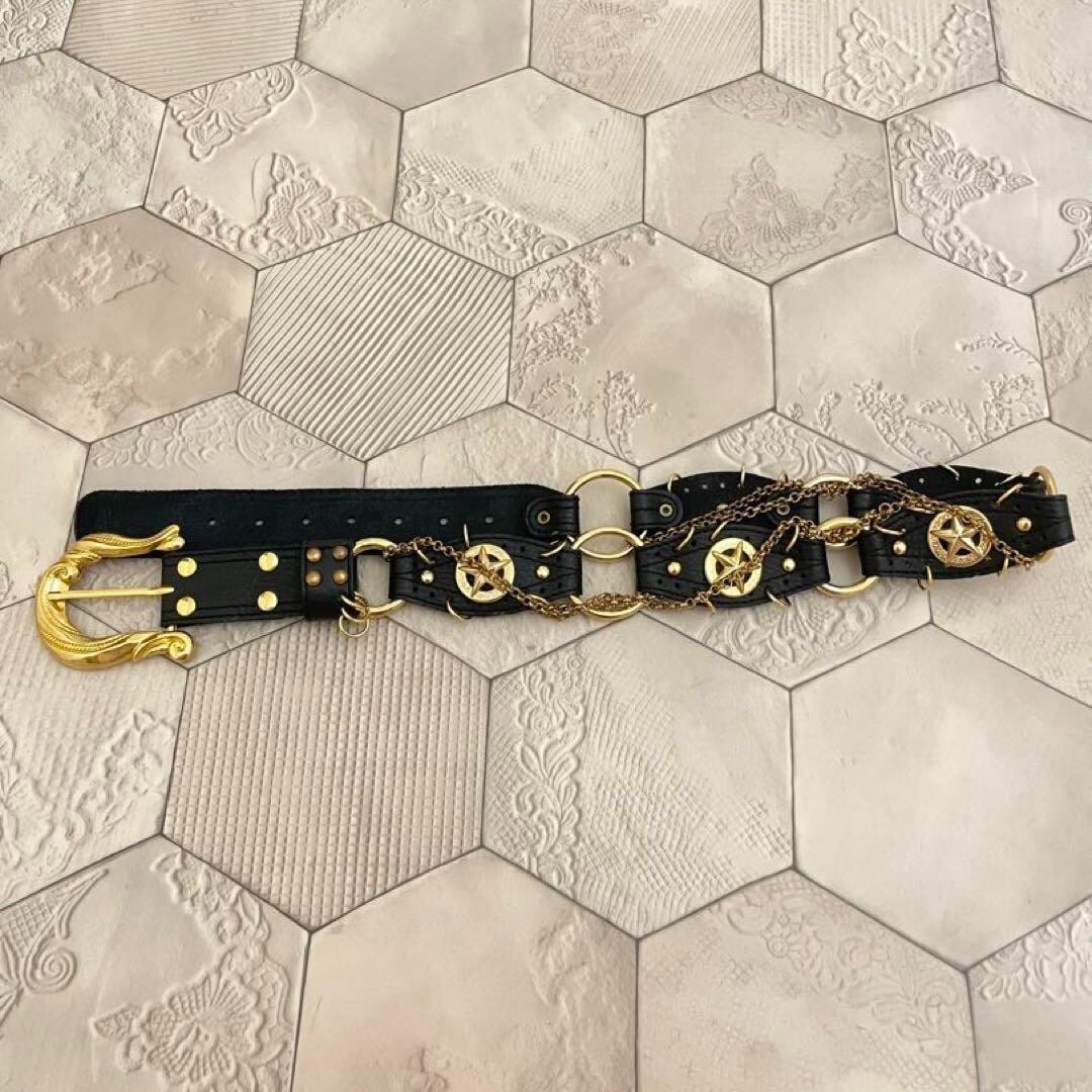 DIA D.I.A. Star Belt Color Black Gold Women's Fashion Gal