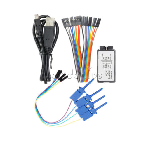 IIC SPI LHT00SU1 24MHz USB Logic Analyzer & Connection line Test Clamp Clip Kit - Picture 3 of 27