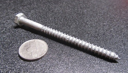 Verzinkte Sechskantschraube Lag 1/4" Gewinde x 3,50" Länge, 50 Stück - Bild 5 von 12