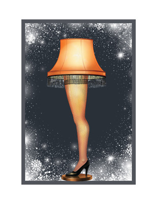 A Christmas Leg Lamp Flat Flexible Refrigerator Magnet