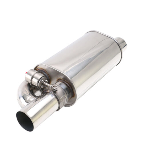 3" 76mm Tip On Single Exhaust Muffler Valve Pipe+Wireless Remote Controller - Picture 3 of 9