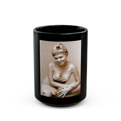 Yvette Vickers #94 (Vintage Female Icon) Black Coffee Mug