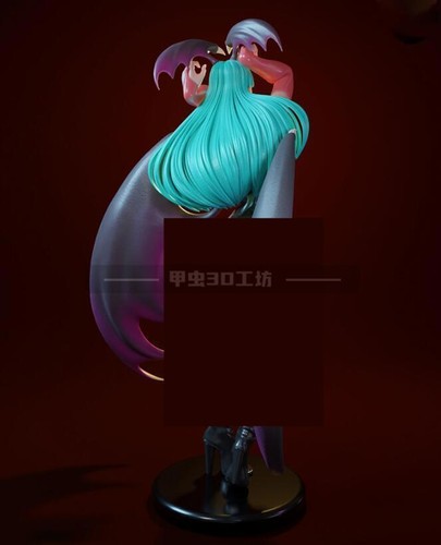 Anime Morrigan Figures Unpainted GK Models 3D Print Unassembled Blank Resin Kits - 第 3/4 張圖片