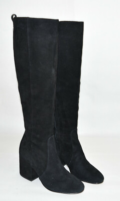 Sam Edelman Thora Knee High Boot Black Suede Boot Size 7.5