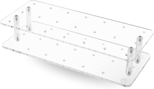 Cake Pop Stand - 21 Holes Clear Acrylic Display for Cakepops, Transparent Holder