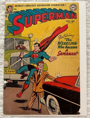 DC COMICS  SUPERMAN  85  1953  COVER ONLY  NO PAGES