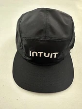  Intuit Logo Global Tech Platform Graphic Black 5 Panel Hat Cap One Size