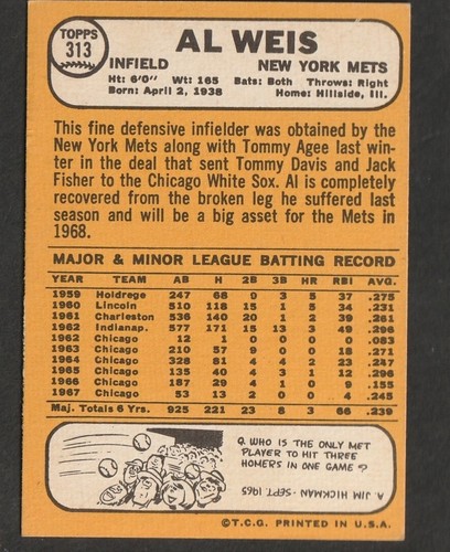 1968 Topps Baseball Cards Scegli una carta a scelta 295-660 EX X-MT 1/25 Set Break - Foto 30 di 490