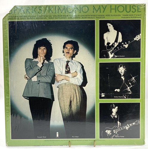 SPARKS KIMONO MY HOUSE 1974 LP EX Vinyl Record Shrink Santa Maria Island - Picture 2 of 21