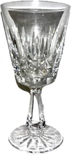 Waterford Rosslare Claret Wine Glass Cut Stem Crystal Ireland 1968-2017