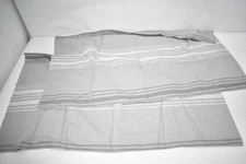 Light Gray White Duvet Cover 101" x 84" Size Bedding w 2 Pillowcases Decor