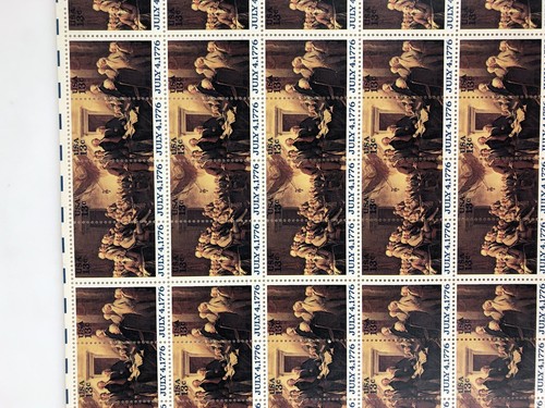LOT 2 STAMP SHEETS APOLLO SOYUZ 1975 JULY 4th 1776 10C 13C SERIAL NO MNH - Picture 12 of 20