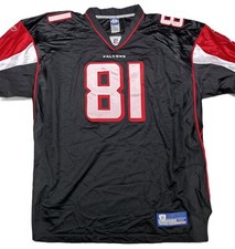 Vintage Reebok NFL Atlanta Falcons Black Jersey #81 Peerless Price Size 56