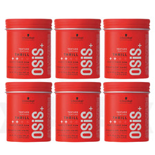 6 X Schwarzkopf Osis+ Texture Thrill 3 Elastic Fiber Gum Dump & Dry Hair 3.38 Oz