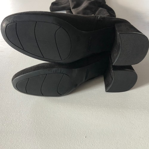 Nine West Womens 6.5M NWT $149.99 Black Faux Suede Tall Over-The-Knee Boots NIB - Picture 7 of 10