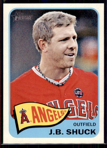 2014 Topps Heritage J.B. Shuck #176 Los Angeles Angels - 第 1/2 張圖片