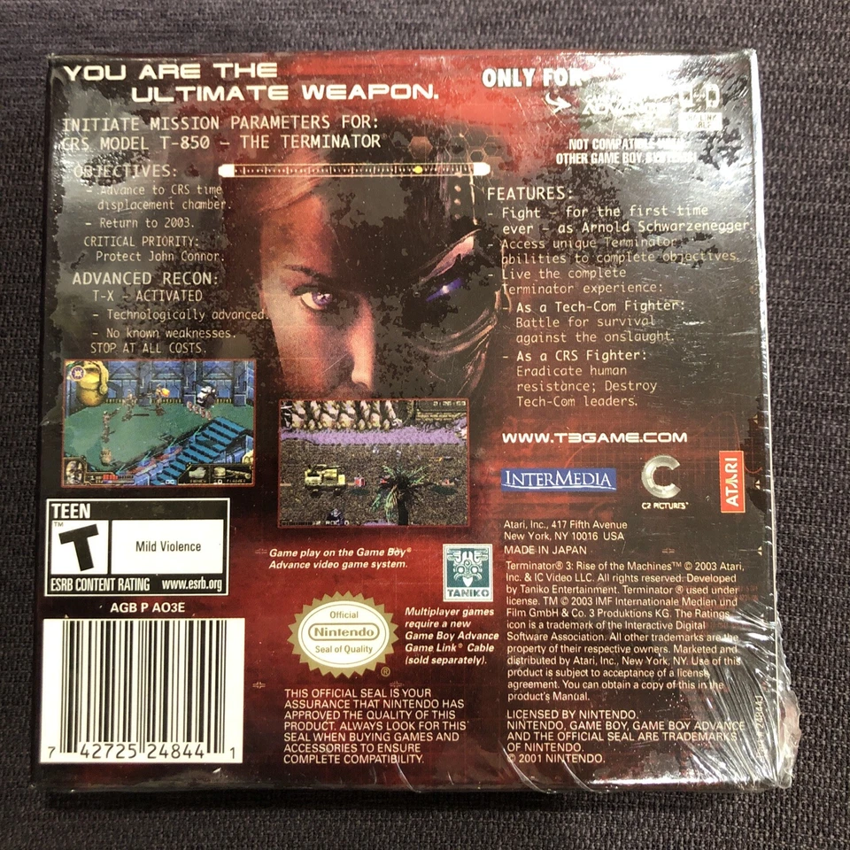 Terminator 3: Rise of the Machines (Nintendo Game Boy Advance, 2003) - Image 4 of 4
