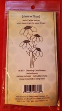 Unity Stamp Itty Bitty IB-387 Charming Cone Flowers Lindsey Spencer NEW