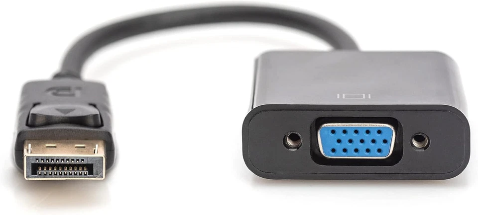 Displayport DP Auf zu VGA Adapter Stecker Kabel Konverter Audio Video Laptop PC - Bild 4 von 4