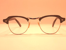 Vintage Bausch  Lomb 1960's Cat Eye Gray/Silver Frame Only 4 1/2 9/G14