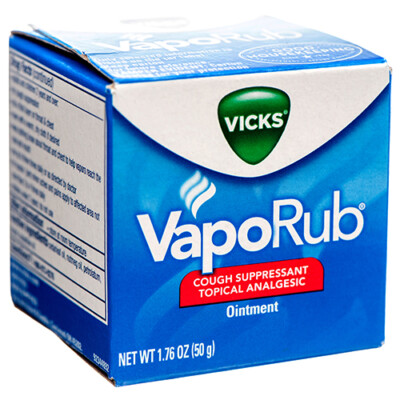 VICKS VAPORUB COUGH SUPPRESSANT  ANALGESIC OINTMENT 1.76 oz