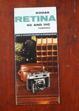 KODAK RETINA IIC AND IIIC SALES BROCHURE A1-34 10-57/cks/196479