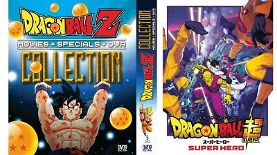 DVD Dragon Ball Z Movies+Specials+OVA & Dragon Ball SUPER HERO The