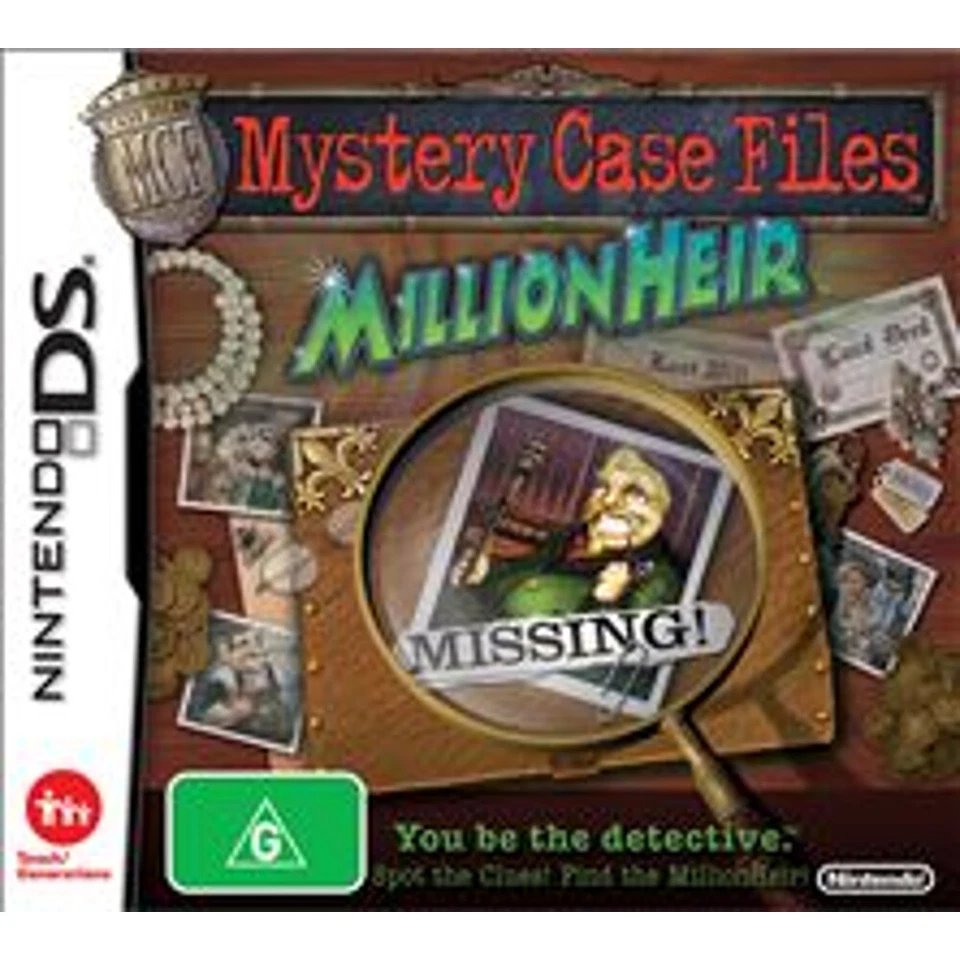 Mystery Case Files: MillionHeir Nintendo DS Game