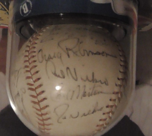 1974 Atlanta Braves Team Signed Baseball Beckett's encapsulated/Cert. Aaron - Picture 7 of 11