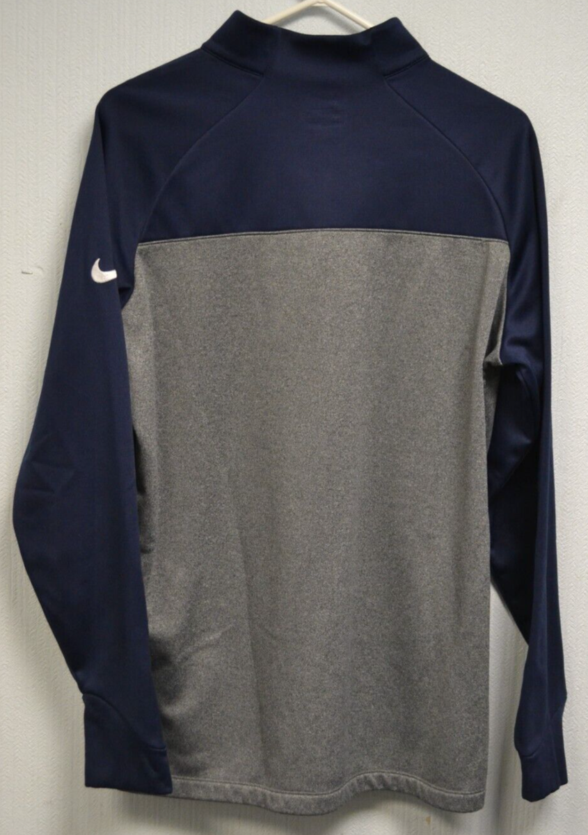 Nike Golf Men's Long Sleeve Quarter Zip Size Large Navy/Gray