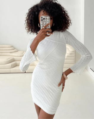 princess polly white long sleeve dress NWT Phenix Mini Sz S/M (Sweater Dress) Cs apply. Princess Polly Sonelle Long Sleeve