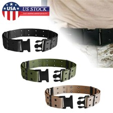 Tactical Military Belt Nylon Webbing Quick-Release Buckle Outdoor Hiking Combat