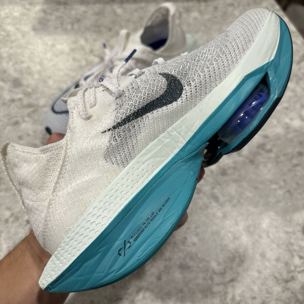 Size 7 - Nike Air Zoom Alphafly NEXT% 2 White Green Running Size 7 - Nike Air Zoom Alphafly NEXT% 2 White Green Running