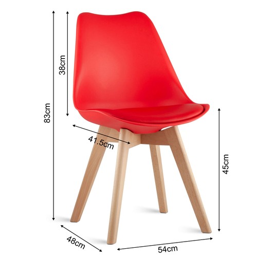 120CM Dining Table + Dining Tulip Chairs Set Wooden Legs Kitchen Home Furniture - Picture 37 of 57