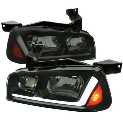 Fits 06-10 DODGE CHARGER Euro Headlight With Smoked Lens
