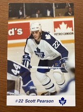 1990-91 Toronto Maple Leafs Team Issue #22 Scoot Pearson