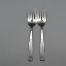 Oneida Stainless ACCENT (GLOSSY) Large Serving Forks - Set of Two *