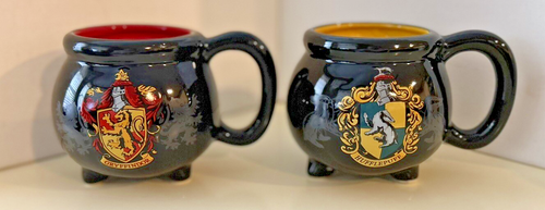Harry Potter Hufflepuff & Gryffindor Schwarzer Kessel Kaffeetassen NEU