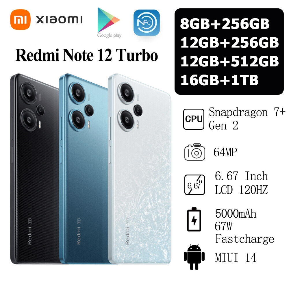 【未使用】Xiaomi Redmi Note 12 Turbo 8/256 白