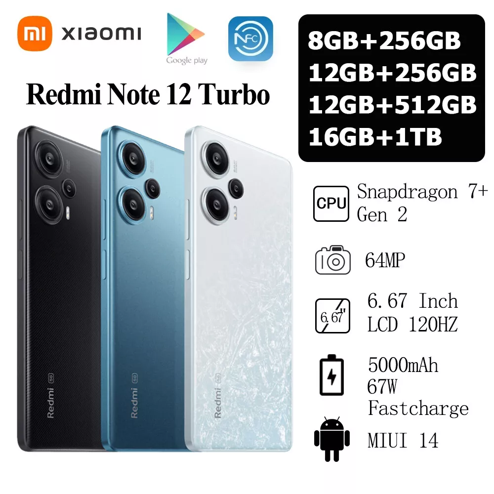 redmi note 12 turbo 12GB 256GB 白色 グローバル